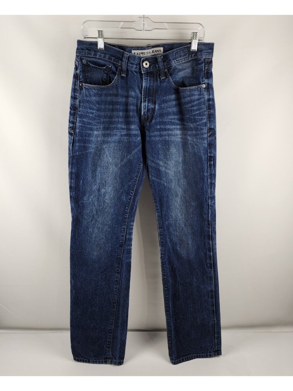Express Jeans Mens 30x33 Blue Rocco Slim Fit Straight Leg Denim